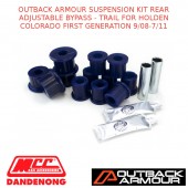 OUTBACK ARMOUR SUSPENSION KIT REAR ADJ BYPASS - TRAIL COLORADO 1ST GEN 9/08-7/11